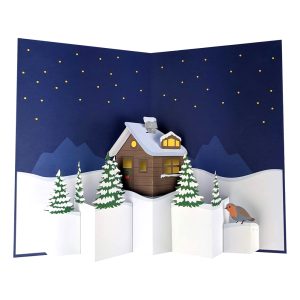 Holiday House Pop Up Greeting Card
